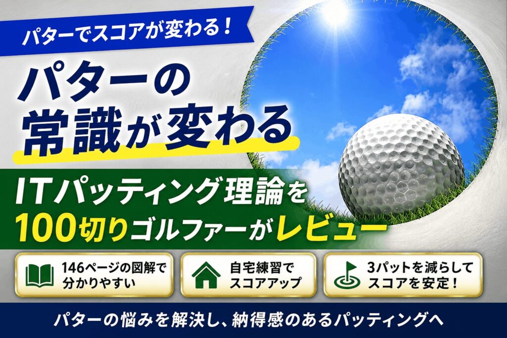 竹内雄一郎プロの評判は？パター教材『ITパッティング理論』を100切りゴルファーがレビュー
